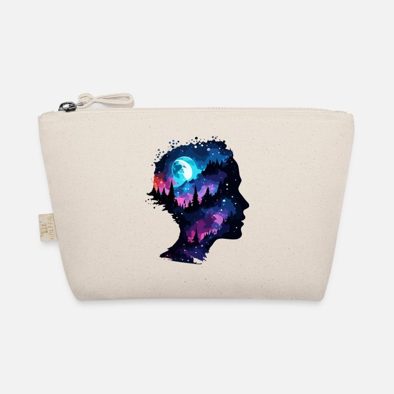 Silhouette / Wald / Porträt / Bäume / Person Bio-Täschchen