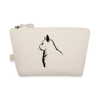 cat, cat motif, cute, gift, gift ideas - Organic Pouch - nature - Front