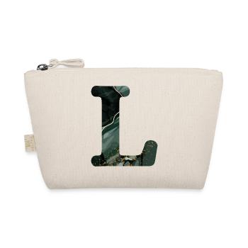 Lettre l marbré vert - Trousse biologique - nature - Devant