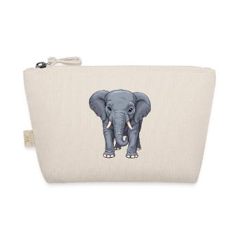 A friendly little elephant lady - Organic Pouch - nature - Front