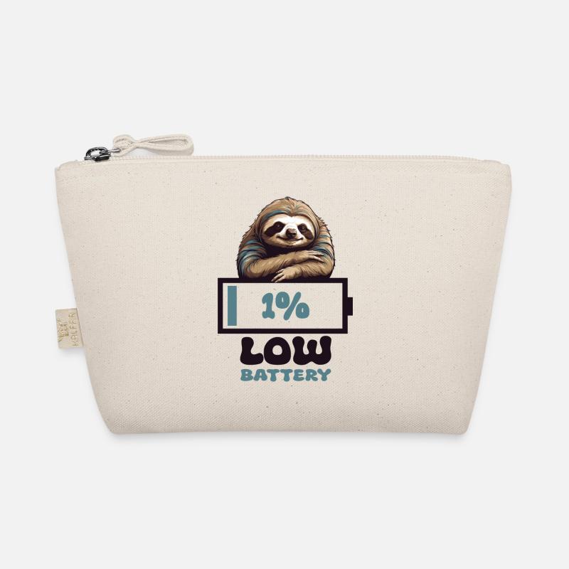 Faultier Leere Batterie Bio-Täschchen