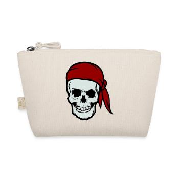 skull pirat - Bio-Täschchen - Natur - Vorne