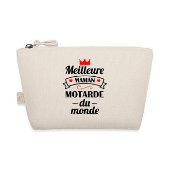 Meilleure maman motarde du monde, fête des mères - Trousse biologique - nature - Devant