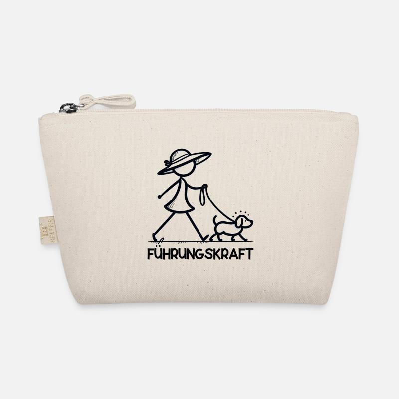 Führungskraft Hund Hundehalterin Geschenkidee - Bio-Täschchen - Natur