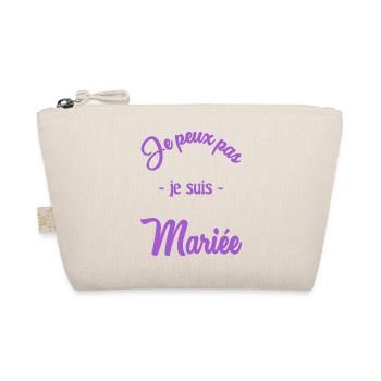MARIEE. COUPLE. JUST MARRIED. EVJF - Trousse biologique - nature - Devant
