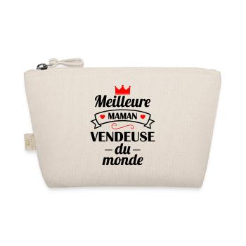 Meilleure maman vendeuse du monde, fête des mères - Trousse biologique - nature - Devant