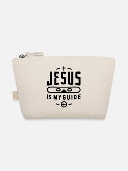 Jesus is my guide - Organic Pouch - nature