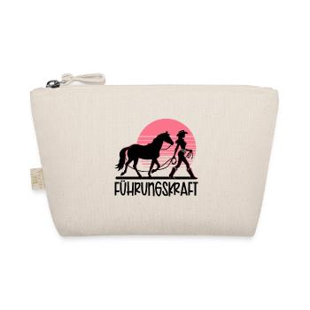 Führungskraft Pferd Reiten Geschenkidee Lustig - Bio-Täschchen - Natur - Vorne