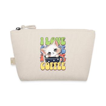 Cat Coffee Coffee Mug Cat Lover Catlady - Organic Pouch - nature - Front