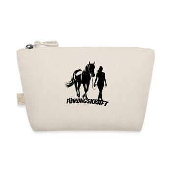 Führungskraft Pferd Reiten Geschenkidee Humor - Bio-Täschchen - Natur - Vorne