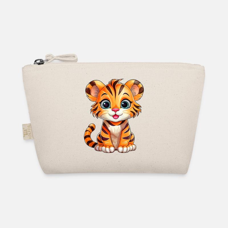 Kleiner Tiger - Bio-Täschchen - Natur
