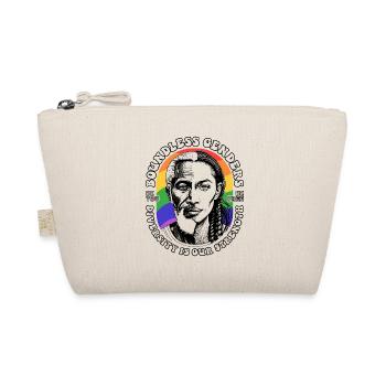 LGBTQIA+ Diversity Celebrated: Unique T-Shirt - Organic Pouch - nature - Front