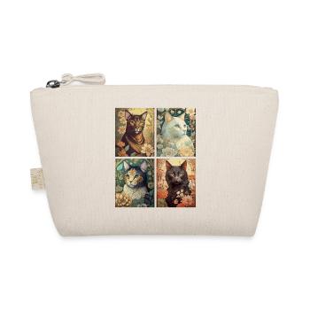 Chats dans le style d'Alphonse Mucha - Trousse biologique - nature - Devant