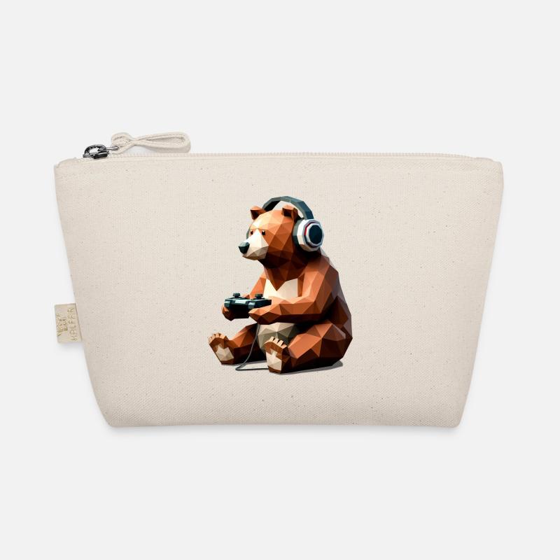 Gaming Bär mit Headset & Controller Bio-Täschchen