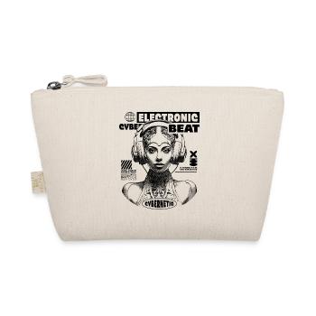 Futuristic Sci-Fi Electronic Music T-Shirt - Organic Pouch - nature - Front