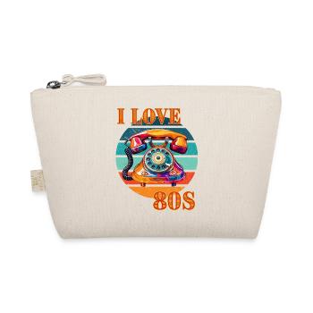 J’aime le vintage rétro des années 80 - Trousse biologique - nature - Devant