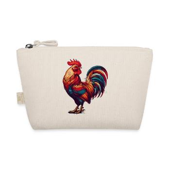 magnificent rooster in bright colors - Organic Pouch - nature - Front