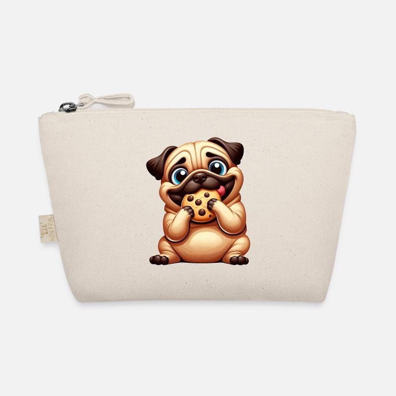 Chien carlin mignon avec biscuit Candy Cookie Trousse biologique