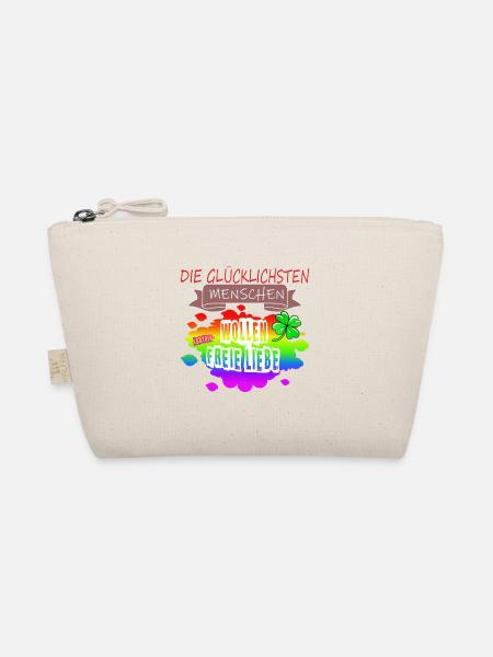 LGBTQ Trans Homosexuell Lesbisch Ehe für alle Bi - Bio-Täschchen - Natur - Vorne