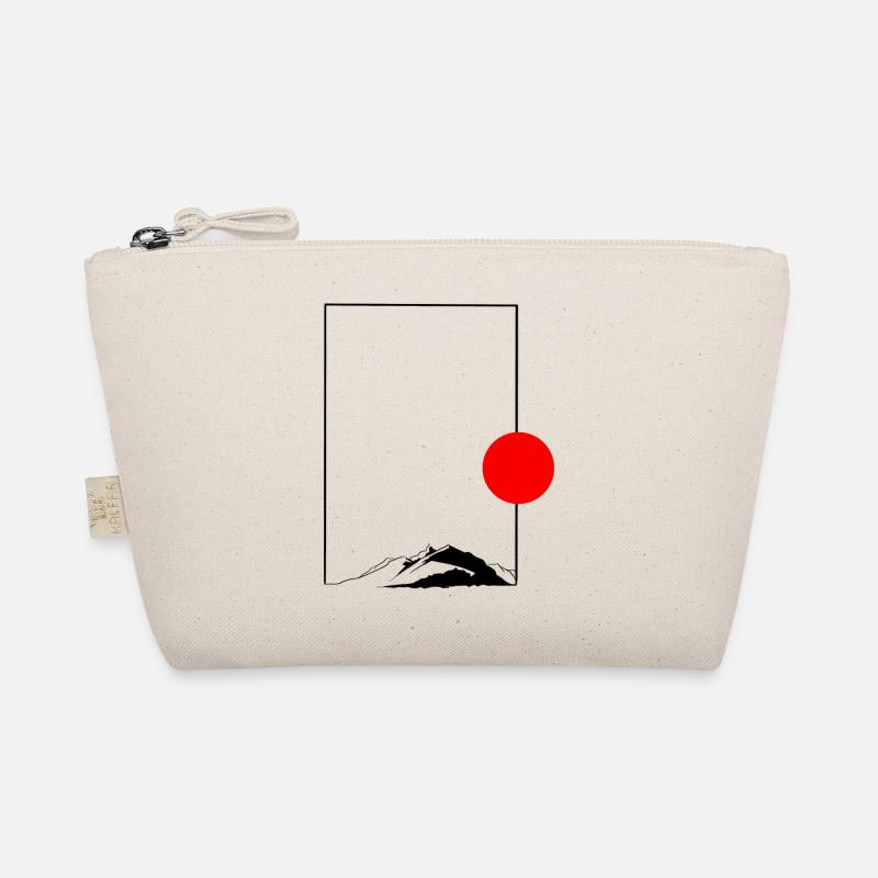 Minimalist sunrise - Organic Pouch - nature
