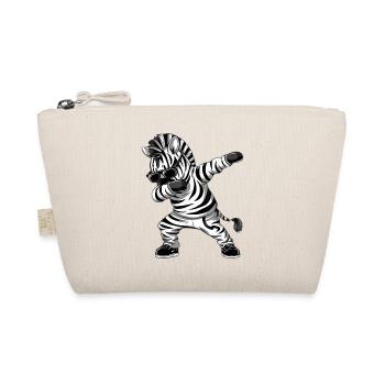 Dab Zebra Streetwear Icon - Organic Pouch - nature - Front