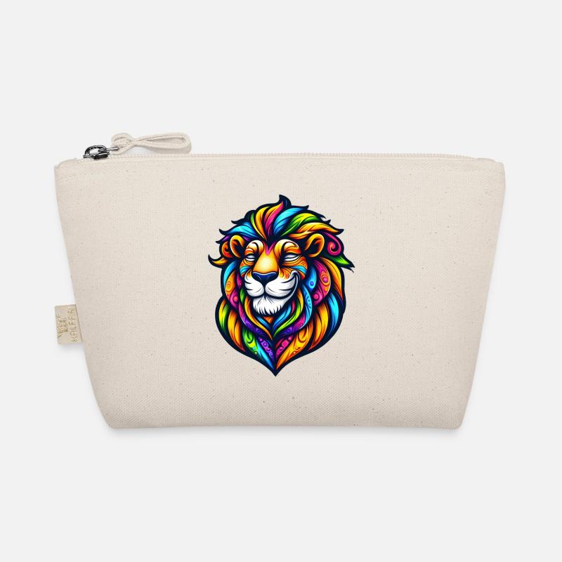 psychedelic lion Organic Pouch