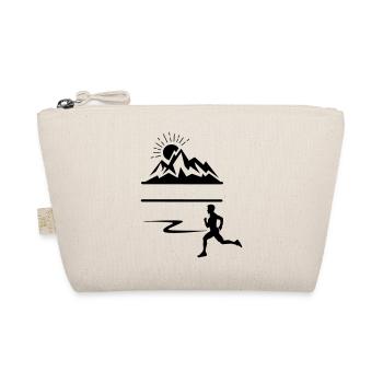 Runner Man Berge - Bio-Täschchen - Natur - Vorne