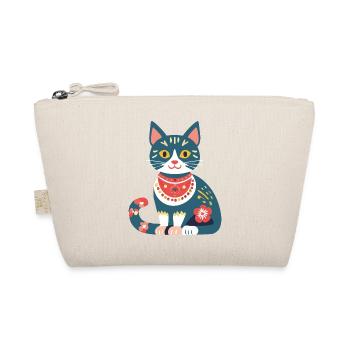 chaton folklorique mignon - Trousse biologique - nature - Devant