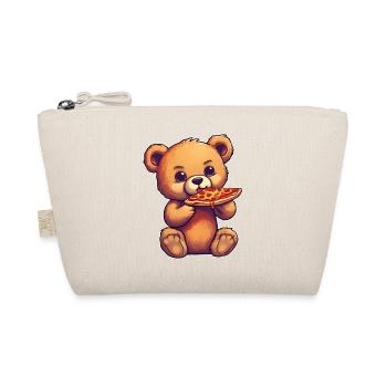 L’ours en peluche adore la pizza - Trousse biologique - nature - Devant
