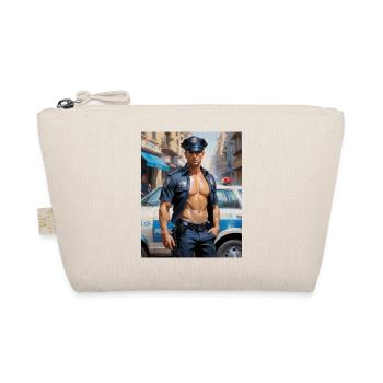 Beaux hommes au corps musclé – policier - Trousse biologique - nature - Devant