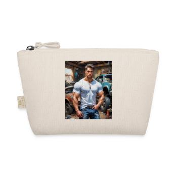 Beaux hommes avec un corps musclé – mécanicien automobile - Trousse biologique - nature - Devant