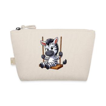 Mignon zèbre balançoire dessin animé aire de jeux - Trousse biologique - nature - Devant