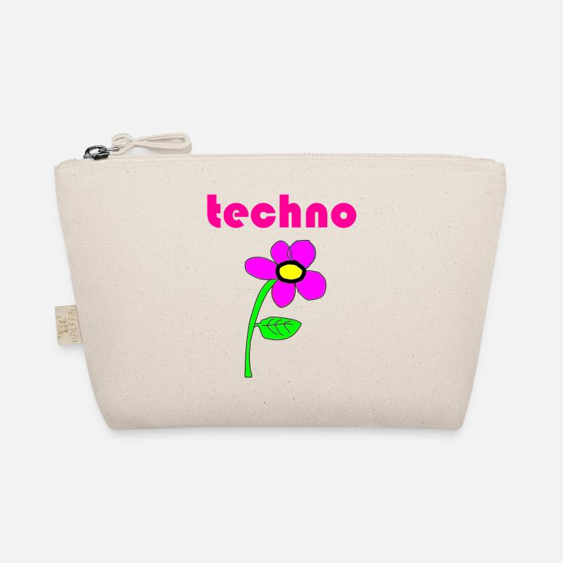techno blume - Bio-Täschchen - Natur