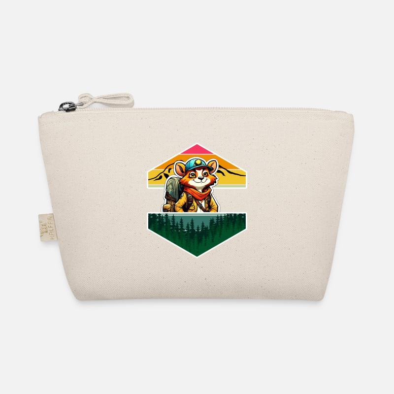 Red Panda Comic Adventure Forest Mountains Organic Pouch