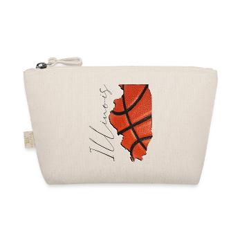 Illinois (USA) | echte Basketball | Landkarte Sct - Bio-Täschchen - Natur - Vorne