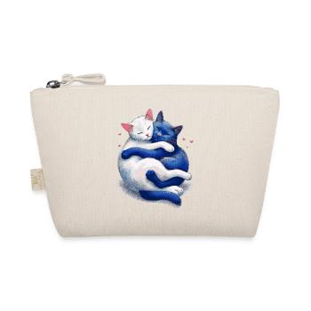 Cats cuddle with each other - Organic Pouch - nature - Front