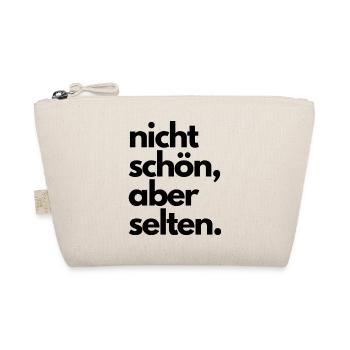 nicht schön aber selten - Bio-Täschchen - Natur - Vorne