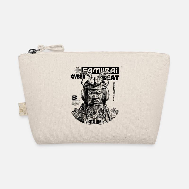 Futuristic samurai shirt for techno anime fans Organic Pouch