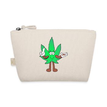 Der Bloom - Weed Cannabis Stoned Hanf Marihuana - Bio-Täschchen - Natur - Vorne