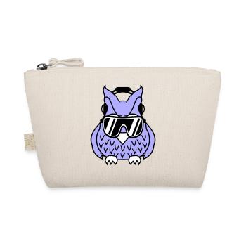 Cool Cute DJ Owl Party Club Music Owls Bird - Organic Pouch - nature - Front