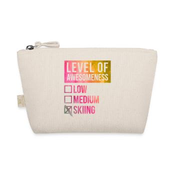 Ski Ski Ski - Organic Pouch - nature - Front