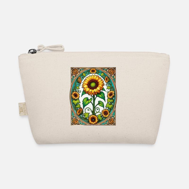 Retro Sunflowers Organic Pouch