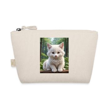 Cute Cat - Organic Pouch - nature - Front