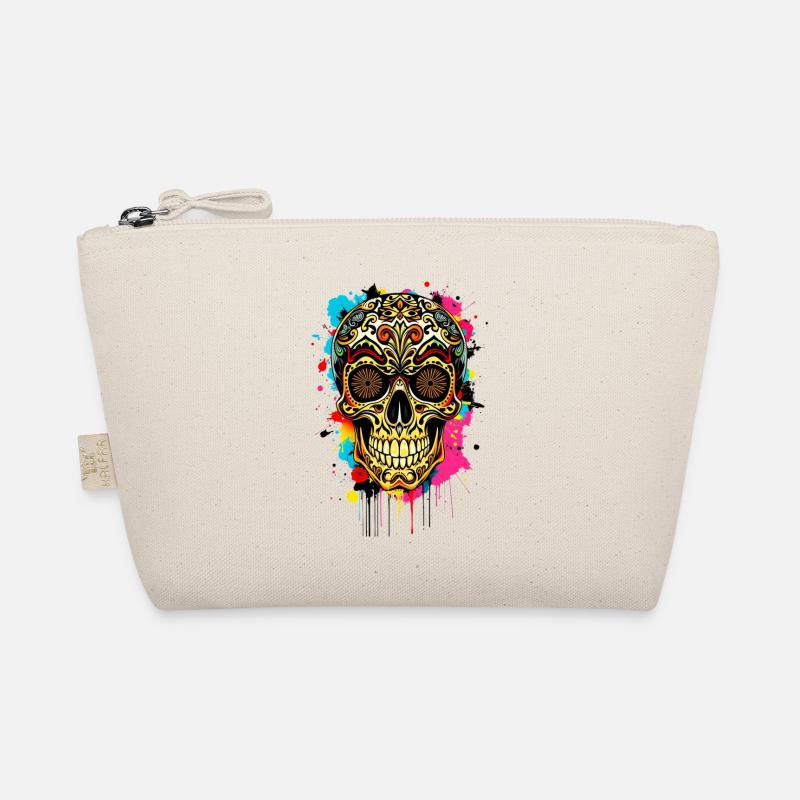 Colorful Calavera Bio-Täschchen