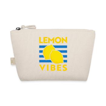 Lemon Vibes Lemon Tomato Girl Summer Italy - Organic Pouch - nature - Front