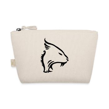 Panther Tiger Cat Animal (Black) - Organic Pouch - nature - Front