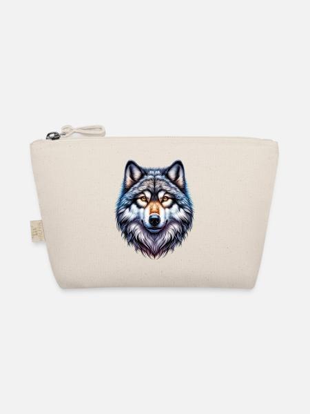 Wolf - Bio-Täschchen - Natur
