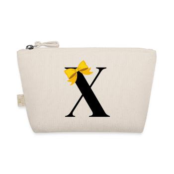 Lettre x nœud jaune - Trousse biologique - nature - Devant