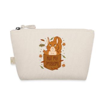 Squirrel Breast Bag - Nut my problem - Organic Pouch - nature - Front