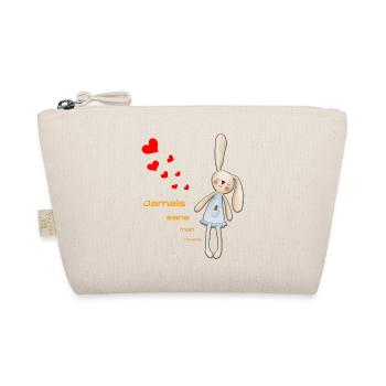 Jamais sans mon doudou - Trousse biologique - nature - Devant